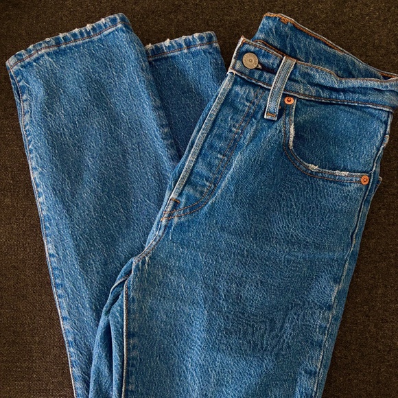 Levi's 501 Original Cropped Women's Jeans Size 25 - Picture 7 of 10